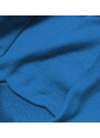 J.STYLE Světle modrá dámská tepláková mikina se stahovacími lemy (W01-16)