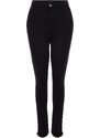 Trendyol Curve Black Cuff Detailní elastické skinny džíny