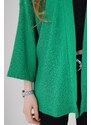 Bigdart 5862 Knitted Kimono - Green