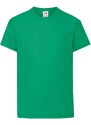 Green T-shirt for Children Original Fruit of the Loom