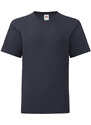 Navy blue children's t-shirt in combed cotton Fruit of the Loom