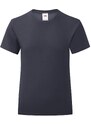 Navy Girls' T-shirt Iconic Fruit of the Loom