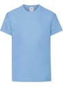 Blue T-shirt for Children Original Fruit of the Loom