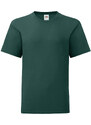 Green children's t-shirt in combed cotton Fruit of the Loom