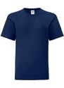 Navy blue children's t-shirt in combed cotton Fruit of the Loom