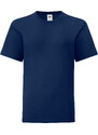 Navy blue children's t-shirt in combed cotton Fruit of the Loom