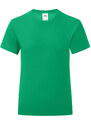 Iconic Fruit of the Loom Girls' Green T-shirt