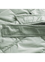 Ann Gissy Klasický dámský prošívaný kabát v pistáciové barvě (AG2-J83)