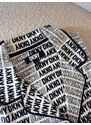 DKNY flanelové pyžamo - logo print