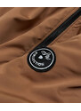 S'WEST Dámská bunda v karamelové barvě s kožešinovou podšívkou (B8116-22)