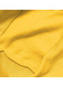 J.STYLE Světle žlutá dámská tepláková mikina se stahovacími lemy (W01-28)
