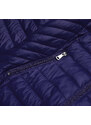 S'WEST Tmavě modrá prošívaná dámská bunda s kapucí (B0124-3)