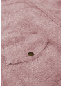 růžová krátká bunda typu "alpaka" model 18420067 - MADE IN ITALY