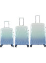 Semiline Unisex's ABS Suitcase Set T5648-0 Mint/Blue