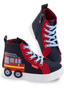 Denokids Fire Engine Boys Sneakers Sports Shoes