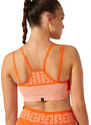 ORANŽOVÁ SPORTOVNÍ PODPRSENKA ASICS CROPPED LOGO SEAMLESS BRA