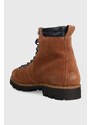 Semišové workery Tommy Hilfiger W MIX SUEDE HOOKS BOOT pánské, hnědá barva, FM0FM04764