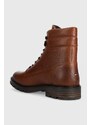 Kožené boty Tommy Hilfiger WARM PADDED HILFIGER LTH BOOT pánské, hnědá barva, FM0FM04802