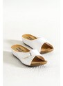 Capone Outfitters Mules - White - Wedge