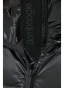 Péřová bunda Bomboogie dámská, černá barva, zimní