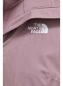 Bunda The North Face dámská, fialová barva, přechodná