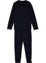 Trendyol Navy Blue Embroidery Detailed Knitted Pajamas Set