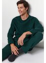 Trendyol Green Regular Fit Waffle Knitted Pajamas Set