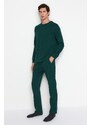 Trendyol Green Regular Fit Waffle Knitted Pajamas Set