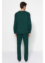 Trendyol Green Regular Fit Waffle Knitted Pajamas Set