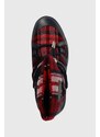 Sněhule Tommy Hilfiger TARTAN SNOWBOOT tmavomodrá barva, FW0FW07612