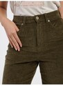 Khaki dámské široké kalhoty ONLY Hope - Dámské
