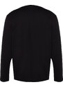 Trendyol černobílá 2 balení 100% bavlna dlouhý rukáv Běžný / Regular Fit Základní tričko