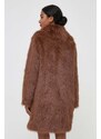 Kabát Pinko dámský, hnědá barva, přechodný, 102001.A18D