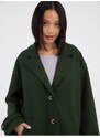 Tmavě zelený dámský kabát Noisy May Alicia - Dámské
