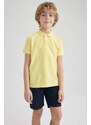 DEFACTO Boy Regular Fit Polo Neck Pique Short Sleeved Polo T-Shirt