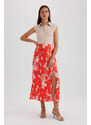 DEFACTO A Cut Flower Normal Waist Midi Skirt