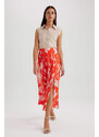 DEFACTO A Cut Flower Normal Waist Midi Skirt