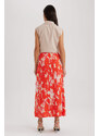 DEFACTO A Cut Flower Normal Waist Midi Skirt