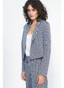 Nife Woman's Blazer Z52 Navy Blue