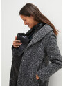 bonprix Těhotenský/nosicí kabát ve vzhledu 2 v 1 Černá