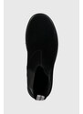 Semišové kotníkové boty Calvin Klein Jeans EVA MID CHELSEA BOOT SUEDE pánské, černá barva, YM0YM00764