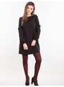 INPRESS Dress decorated with slits on the sleeves black