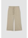 DEFACTO Capri Linen Look Wide Leg Capri