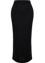 Trendyol Black Maxi High Waist Flexible Knitted Skirt