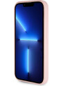 Ochranný kryt na iPhone 15 Pro - Guess, Fixed Glitter 4G Metal Logo Pink
