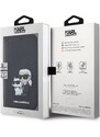 Ochranné pouzdro pro iPhone 15 - Karl Lagerfeld, Saffiano Karl and Choupette NFT Book Black