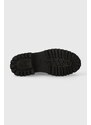 Boty s gumou Liu Jo FLAIR 06 dámské, černá barva, na plochém podpatku, SF3019PX24122222