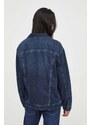 Džínová bunda Levi's pánská, tmavomodrá barva, přechodná, oversize