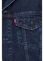 Džínová bunda Levi's pánská, tmavomodrá barva, přechodná, oversize