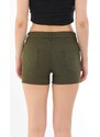 BİKELİFE Mini High Waist Lycra Stretchy Cotton Shorts & Bermuda